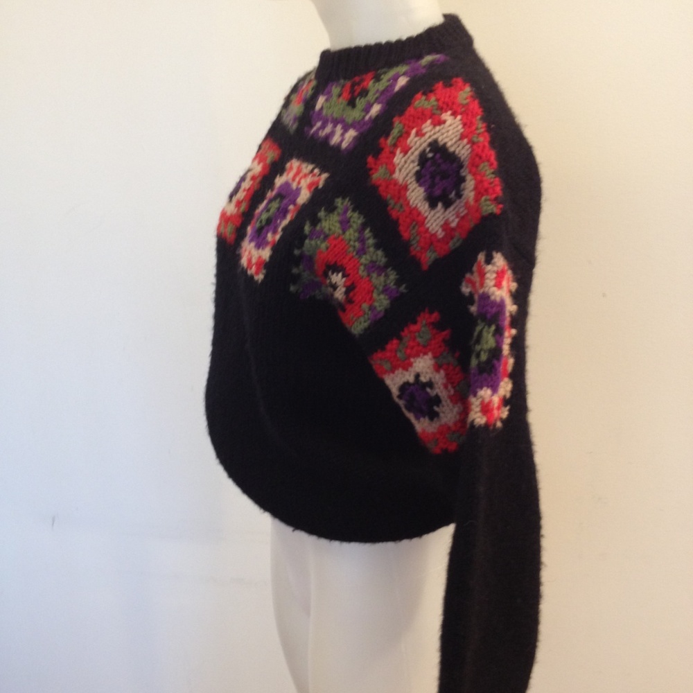 100% Wool Chunky knit crew neck Sweater - Picture 5 of 9